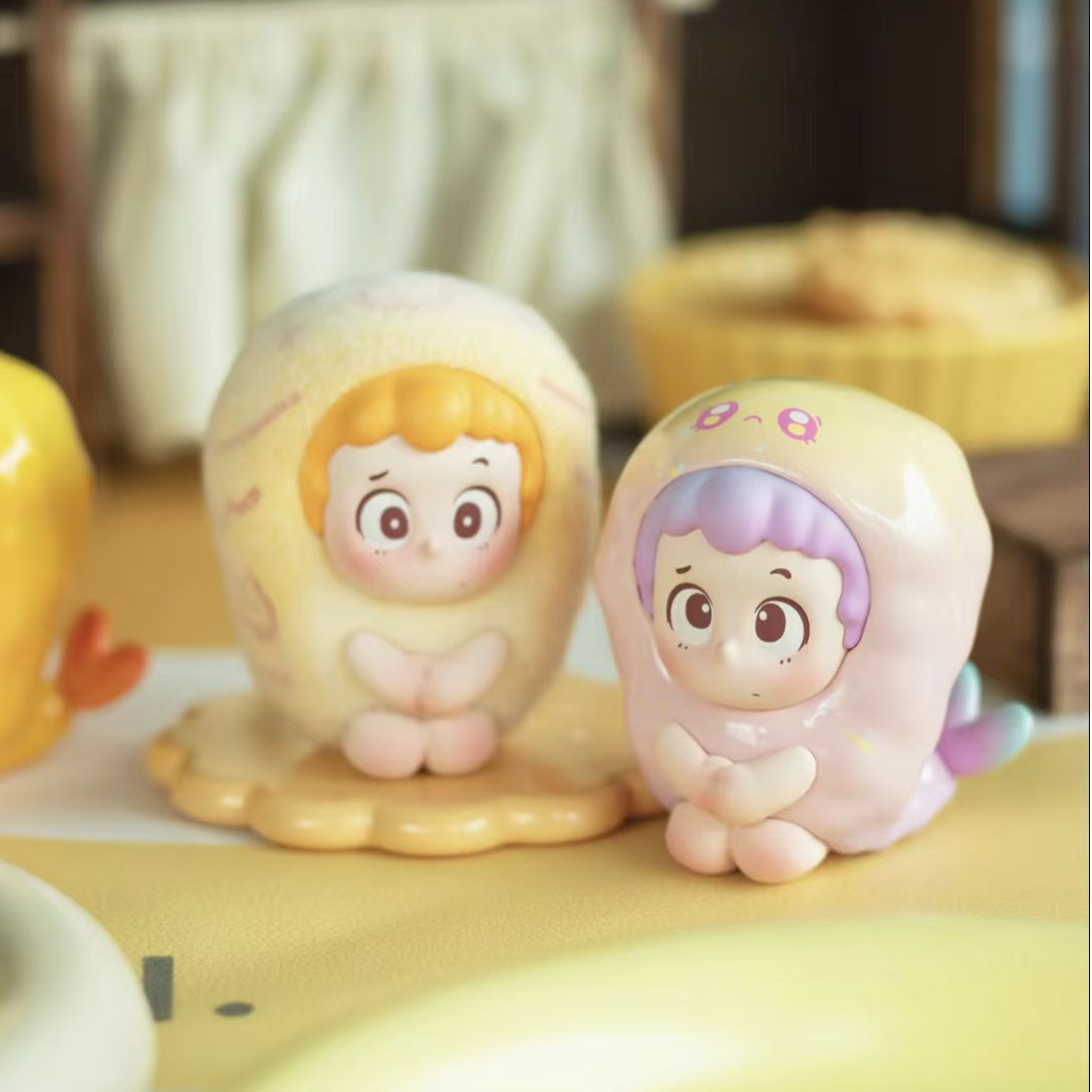七七【拆盒】piny充脂时间到系列mini萌粒（许愿）潮玩盲盒代拆