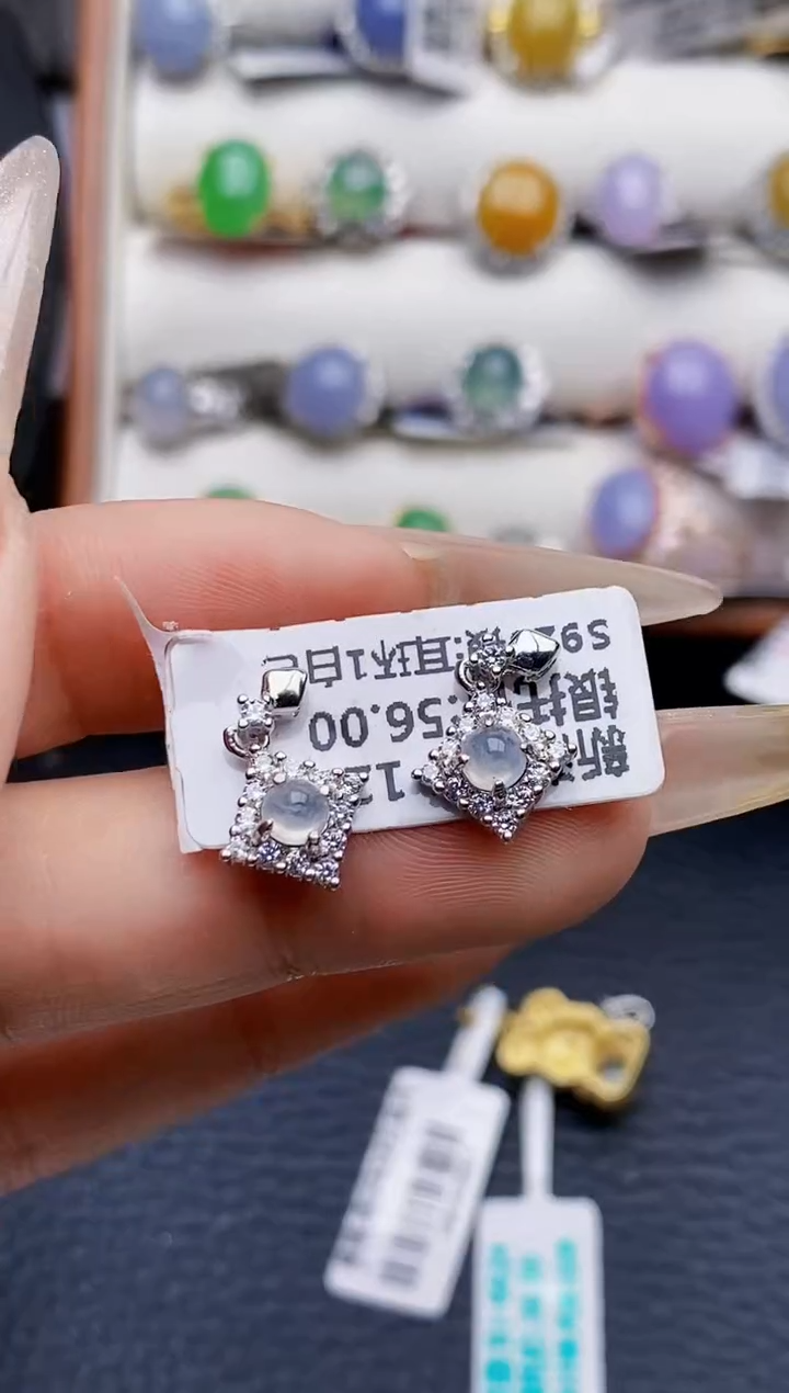 银S925镶嵌戒指翡翠461