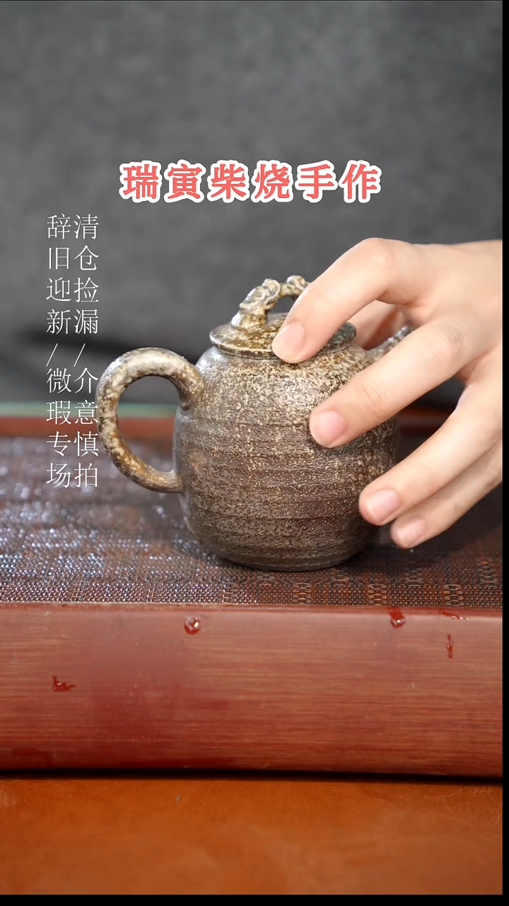 陶瓷奢瓷/瑞寅柴烧茶器（壶）919