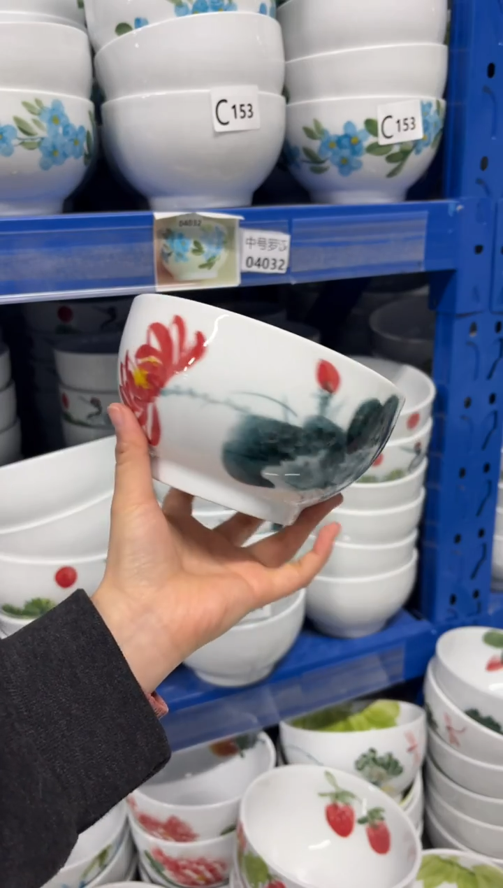 景德镇高温陶瓷食品级手绘釉中彩-大罗汉碗