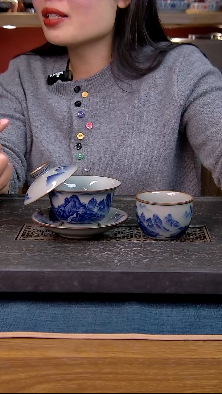 简装家用款2件套 老陶泥开片纹陶瓷茶具