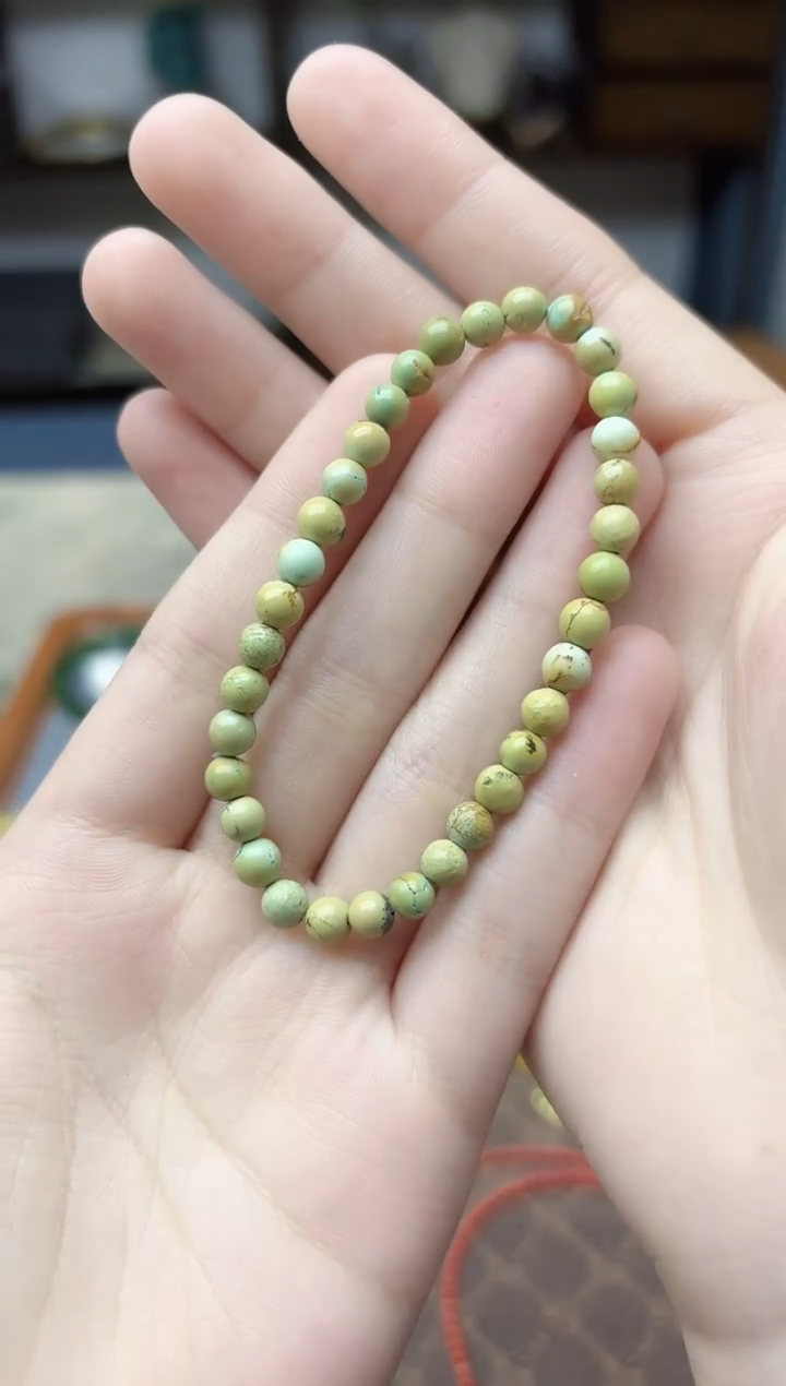 未镶嵌绿松石挂件松石手串5mm+JYD