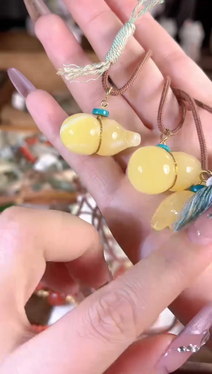 蜜蜡项链未镶嵌多样性发其一孤品默认微瑕