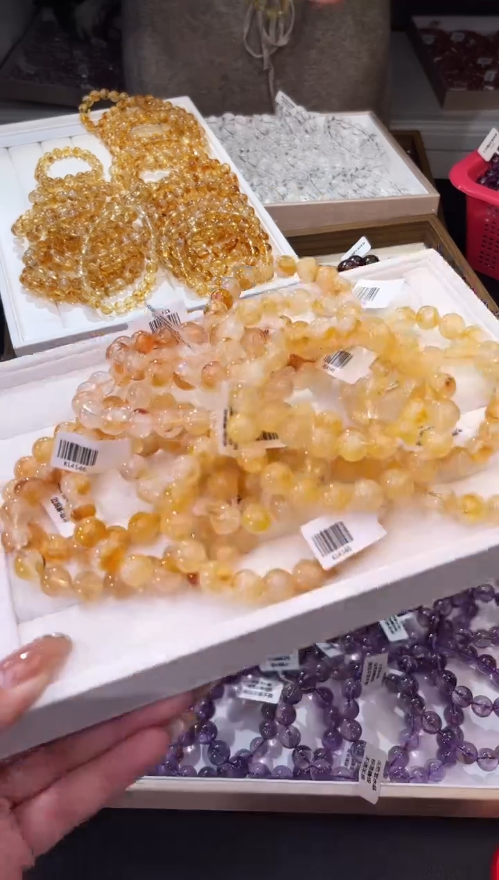 【闪购商品】水晶/未镶嵌黄胶花手串