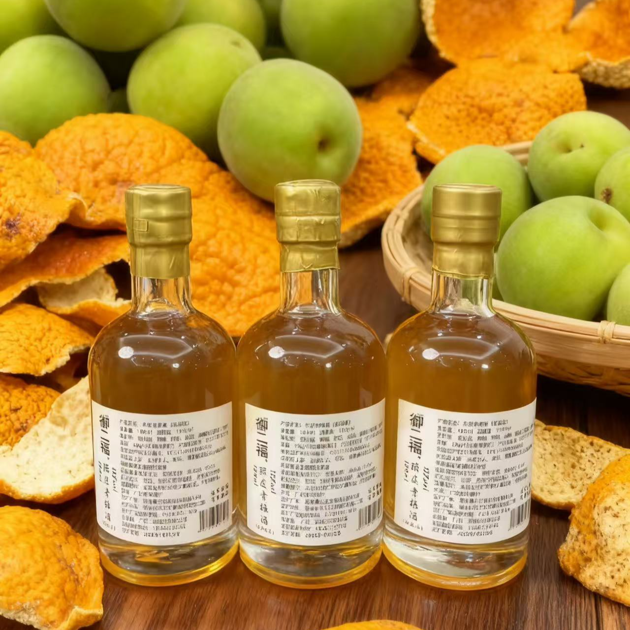 御二福【陈皮青梅酒】真材实料高端泡酒100ML12度微醺首选