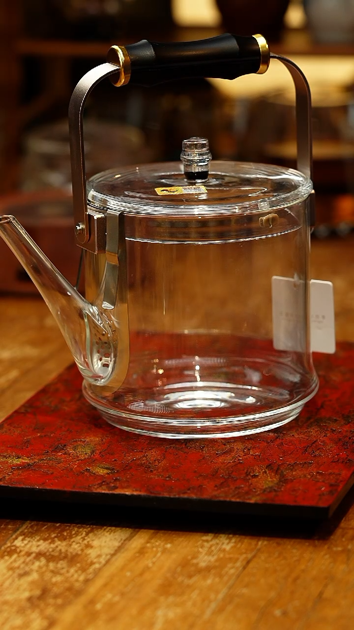 【闪购商品】禾器/透明君若壶/滤片款/紫光檀把