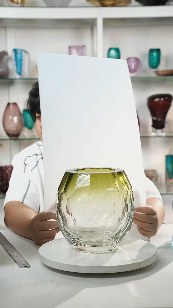 22高轻奢琉璃花器福利正常手工痕迹