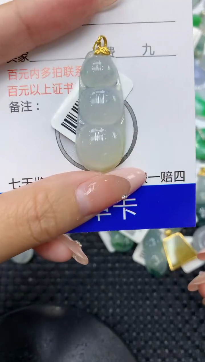 【闪购商品】翡翠颈饰18K金镶嵌111111111
