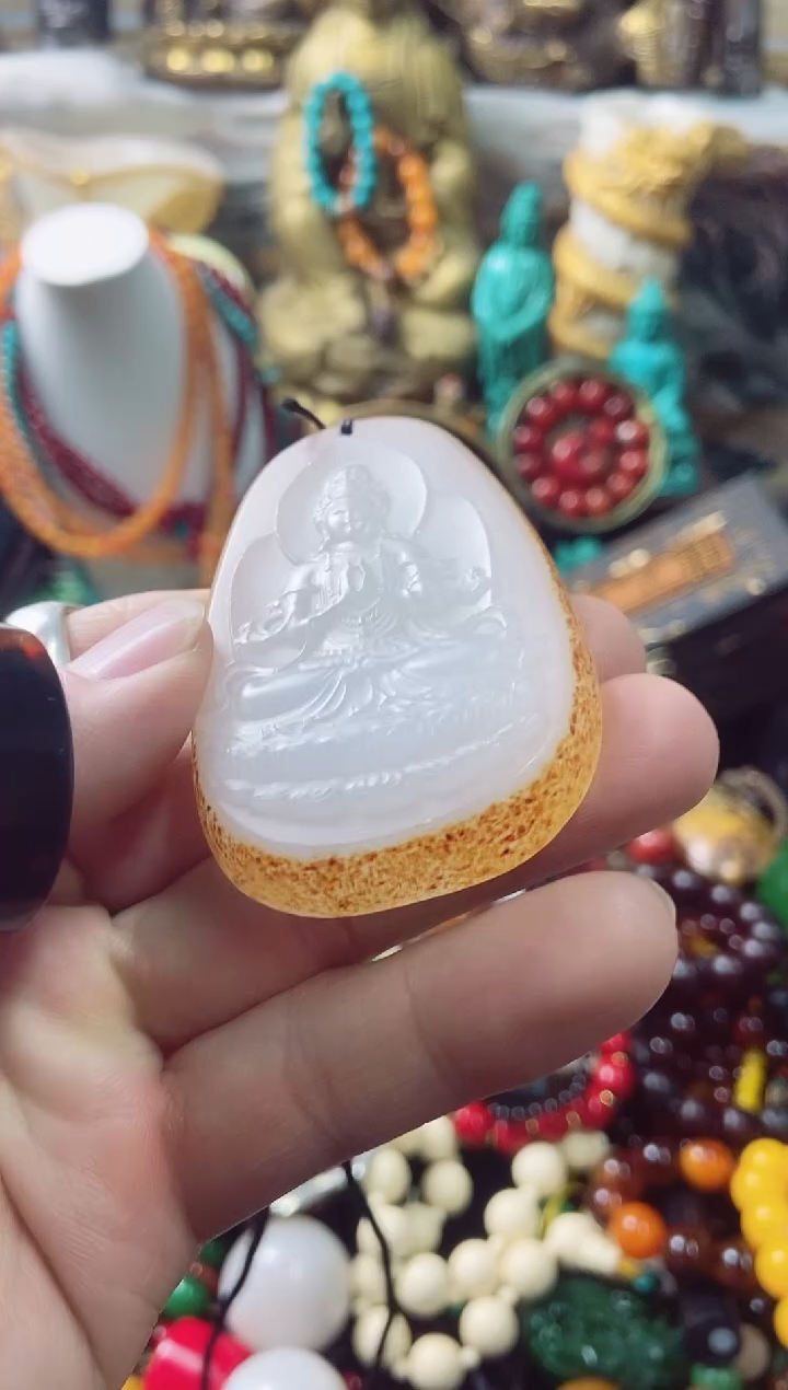【闪购商品】和田玉（子料）观音未镶嵌主播推荐主播推荐