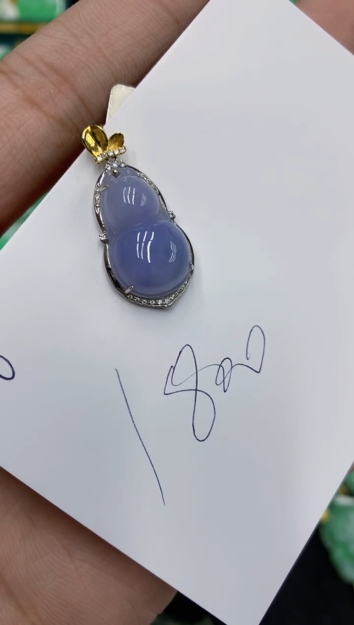 【闪购商品】翡翠颈饰18K金镶嵌翡翠