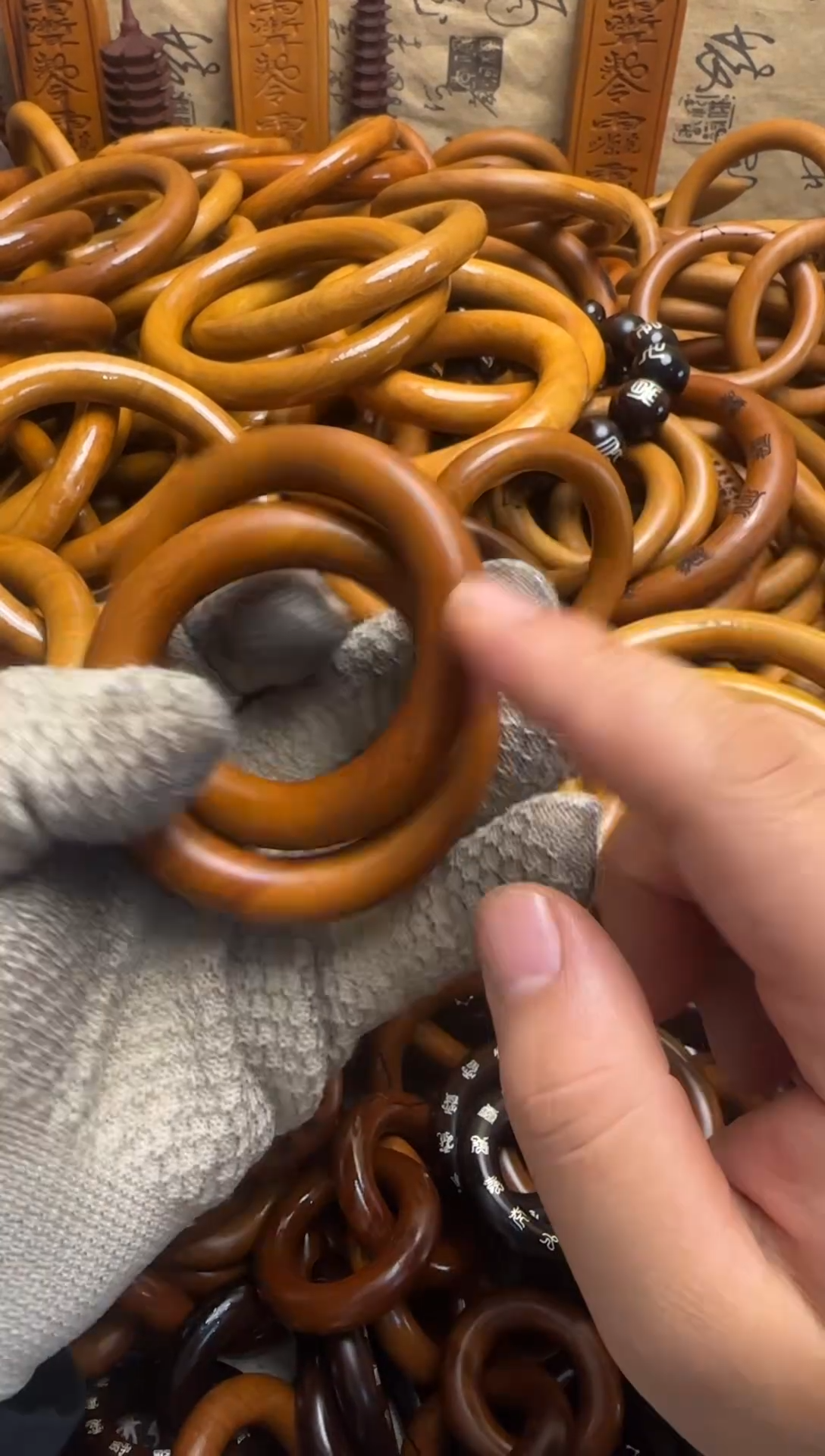 【闪购商品】枣木雷击枣木乾坤圈内径50一物一拍