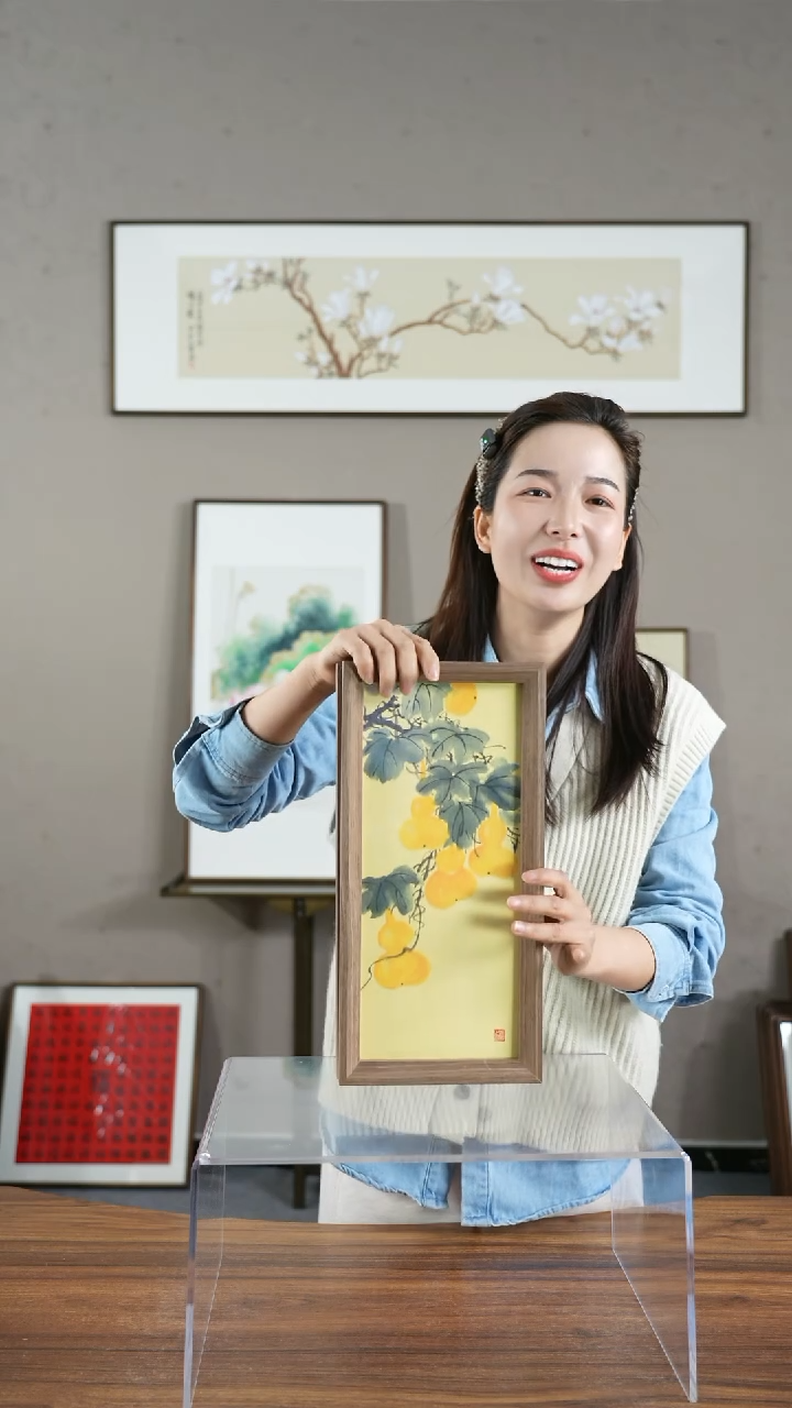 【闪购商品】书法葫芦竖版/17*36       