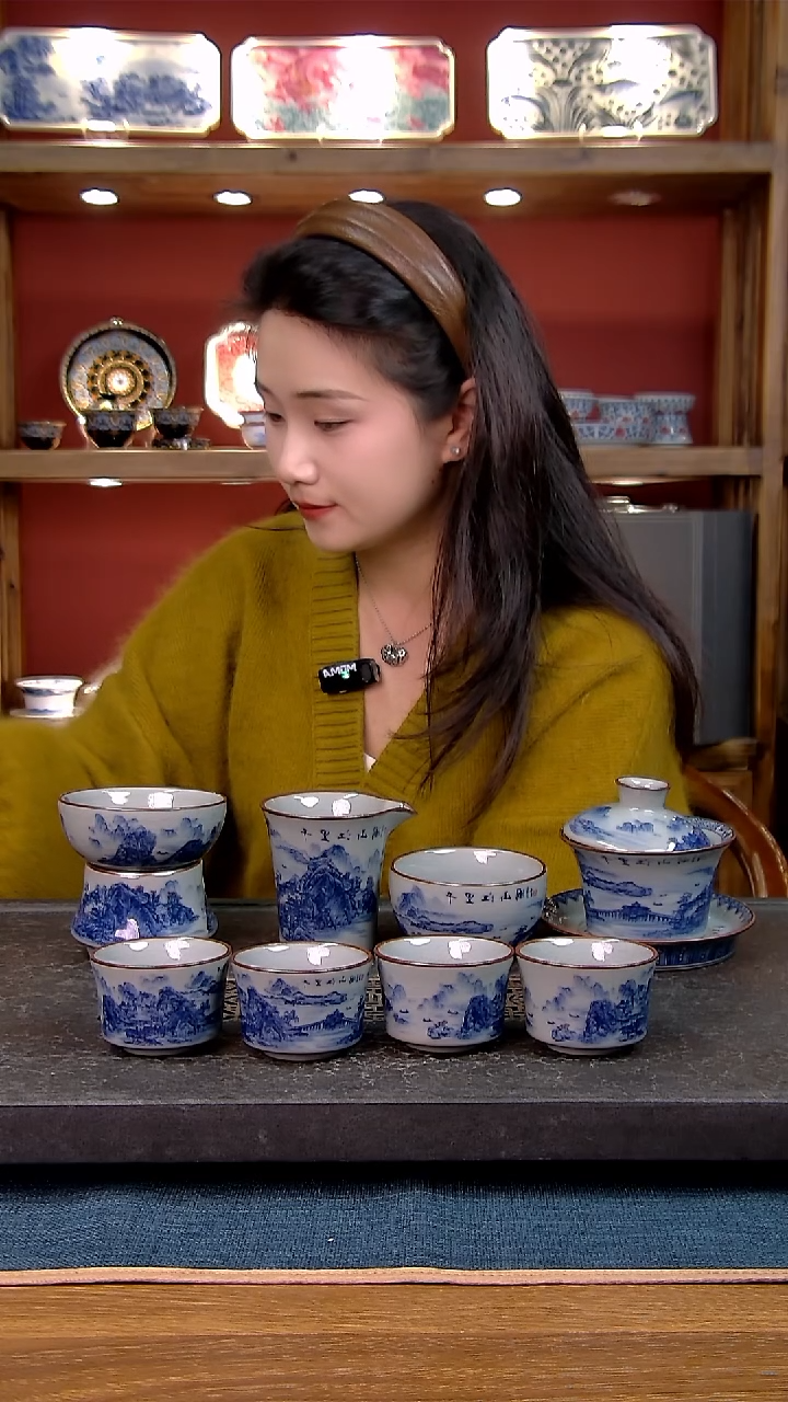 简装家用款8件套 老陶泥开片纹陶瓷茶具