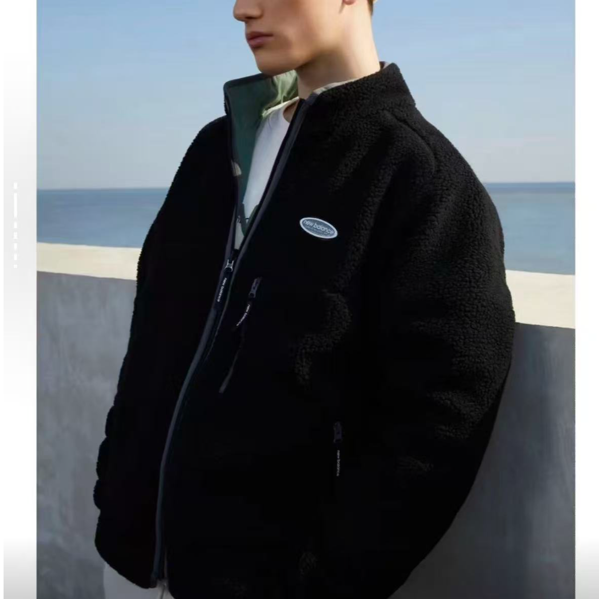 【xx】New Balance  中性抓绒上衣 6DB43013-KH