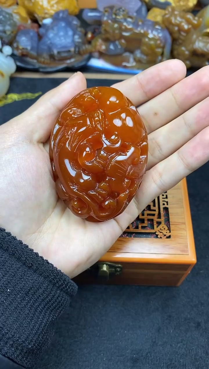 未镶嵌玛瑙/玉髓珠宝奇石狼*0