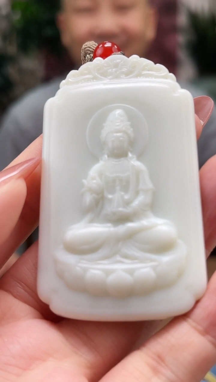 和田玉未镶嵌颈饰s417