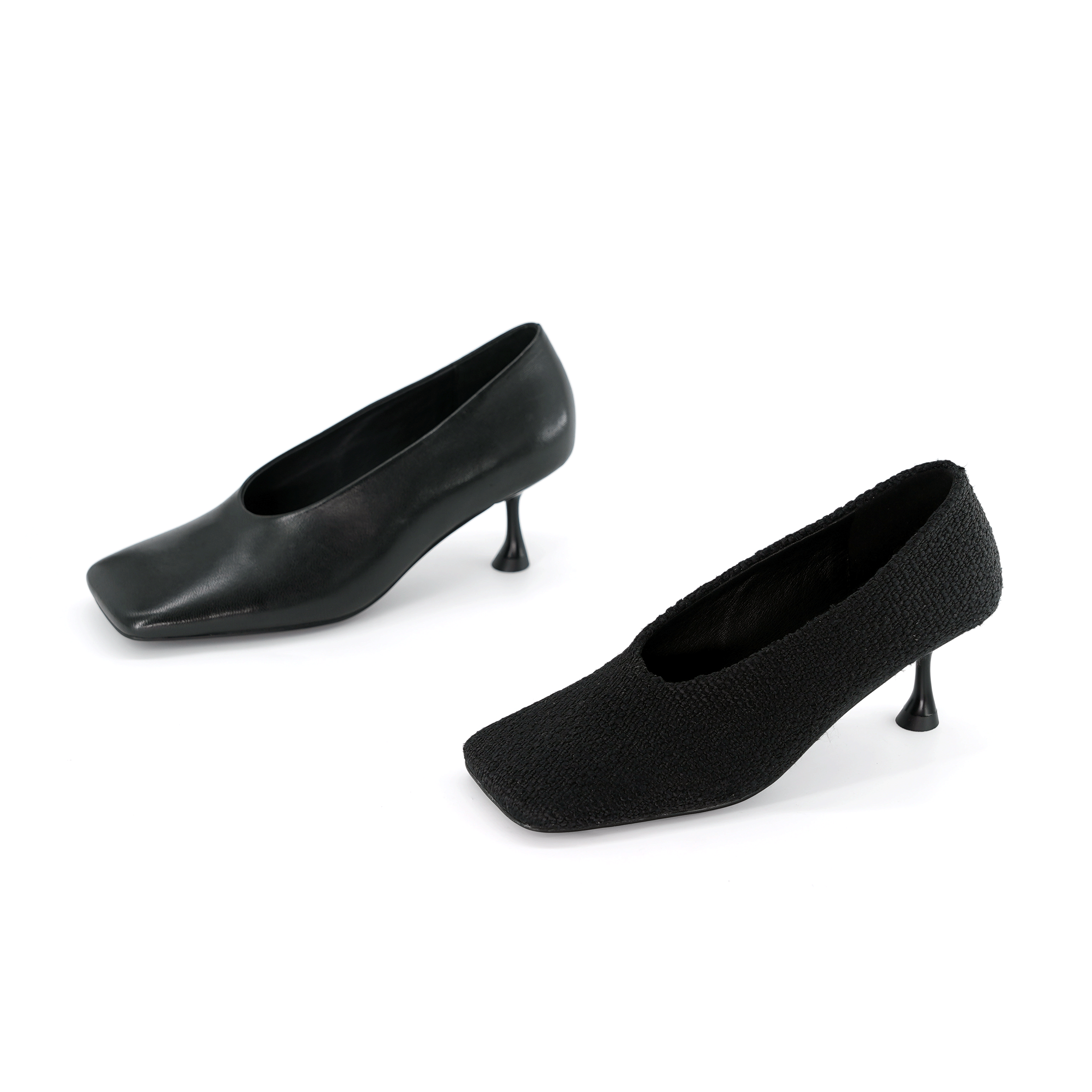 【小刚懂鞋】秋季新款真皮女鞋跟鞋上班通勤女鞋好搭吸汗透气7735-3