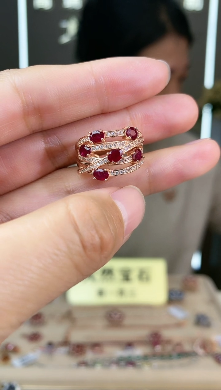 【闪购商品】红宝石手饰银S925镶嵌手饰