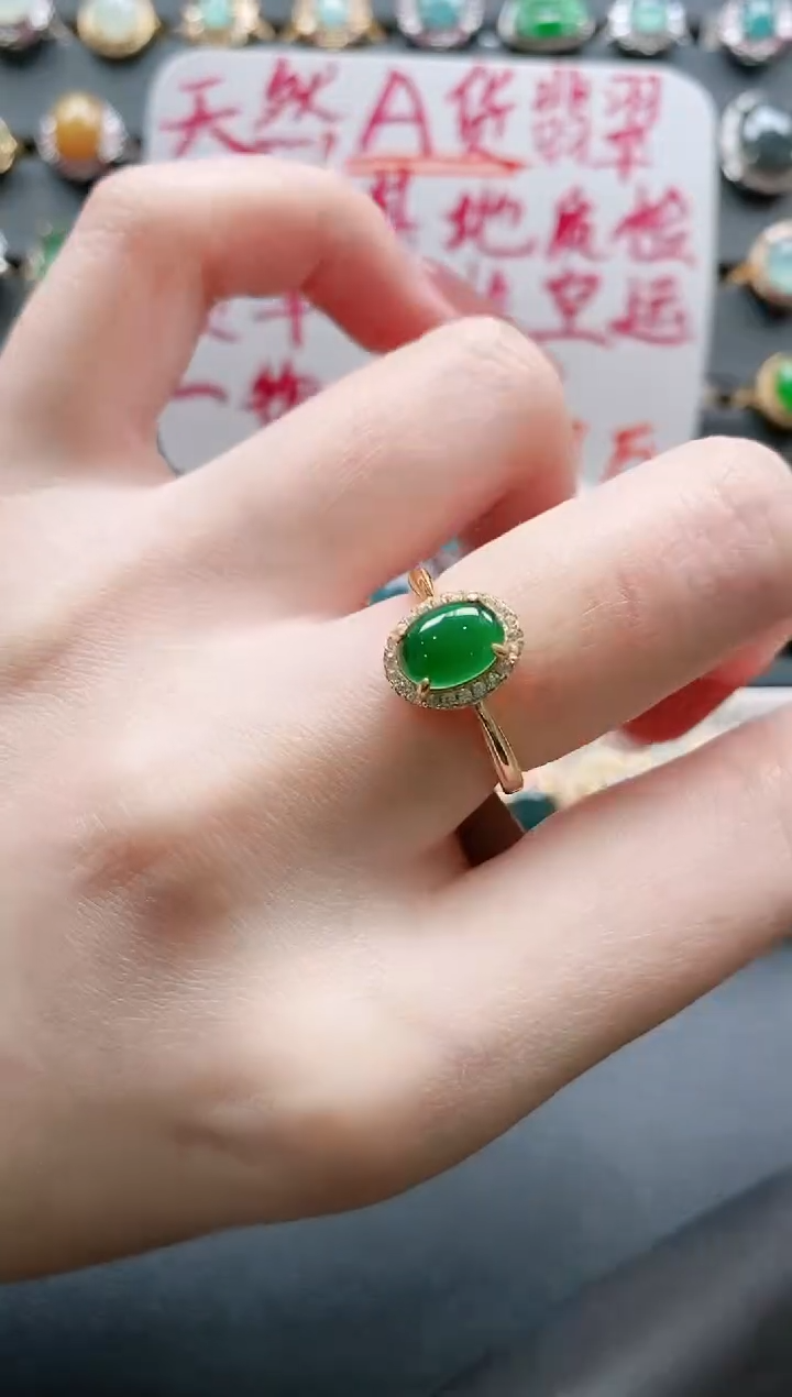 【闪购商品】翡翠戒指银S925镶嵌11111111