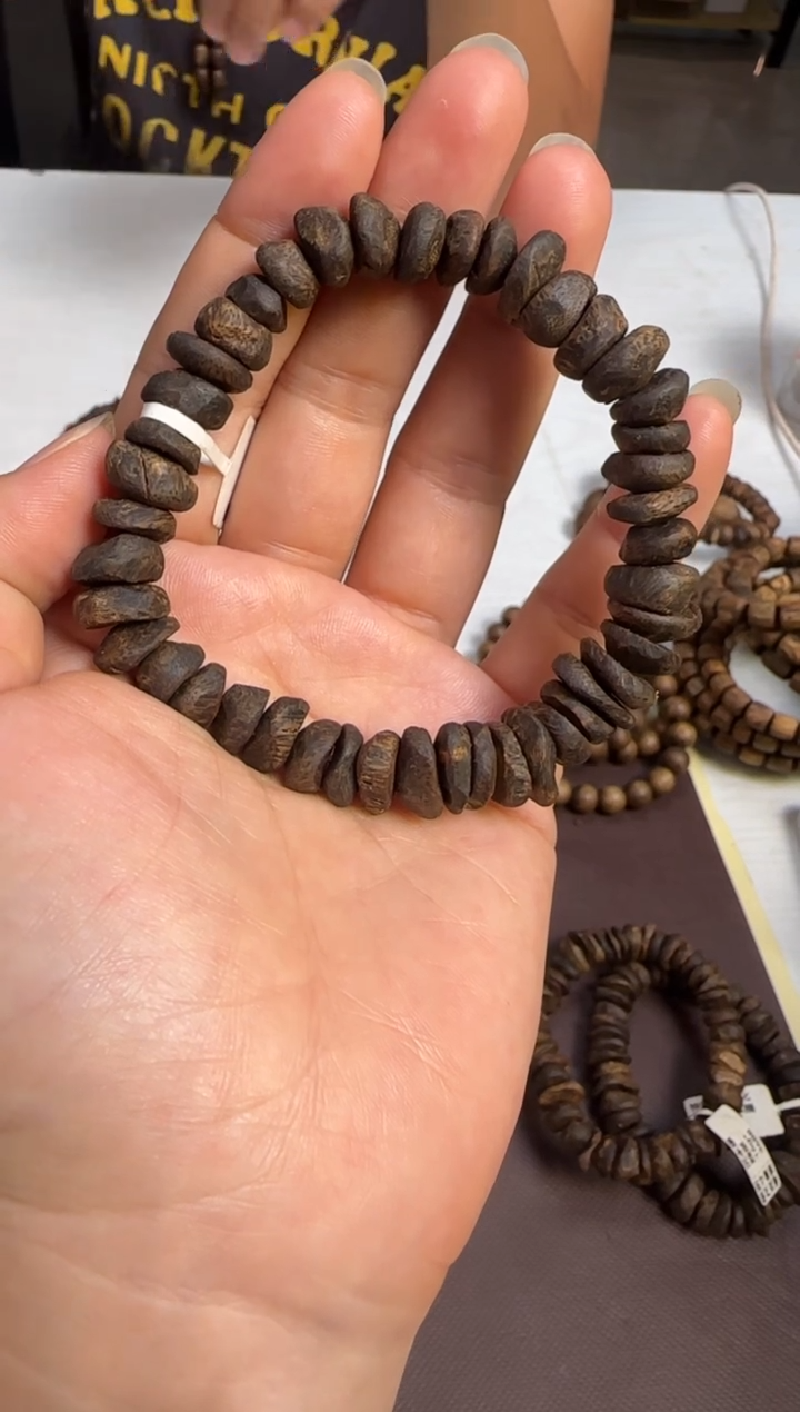 手串沉香沉水级海南奇楠壳子单圈多样性发1