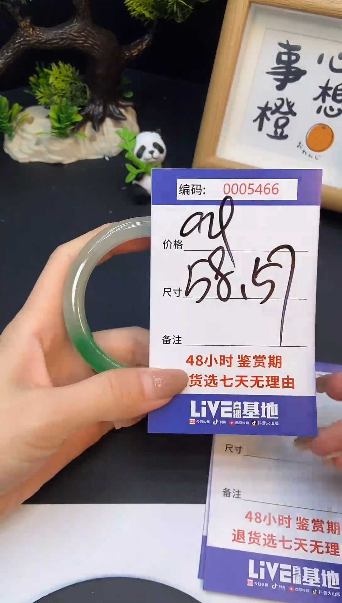 未镶嵌手镯翡翠0005466