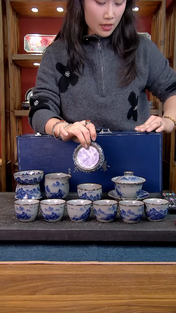 简装家用款11件套 老陶泥开片纹陶瓷茶具