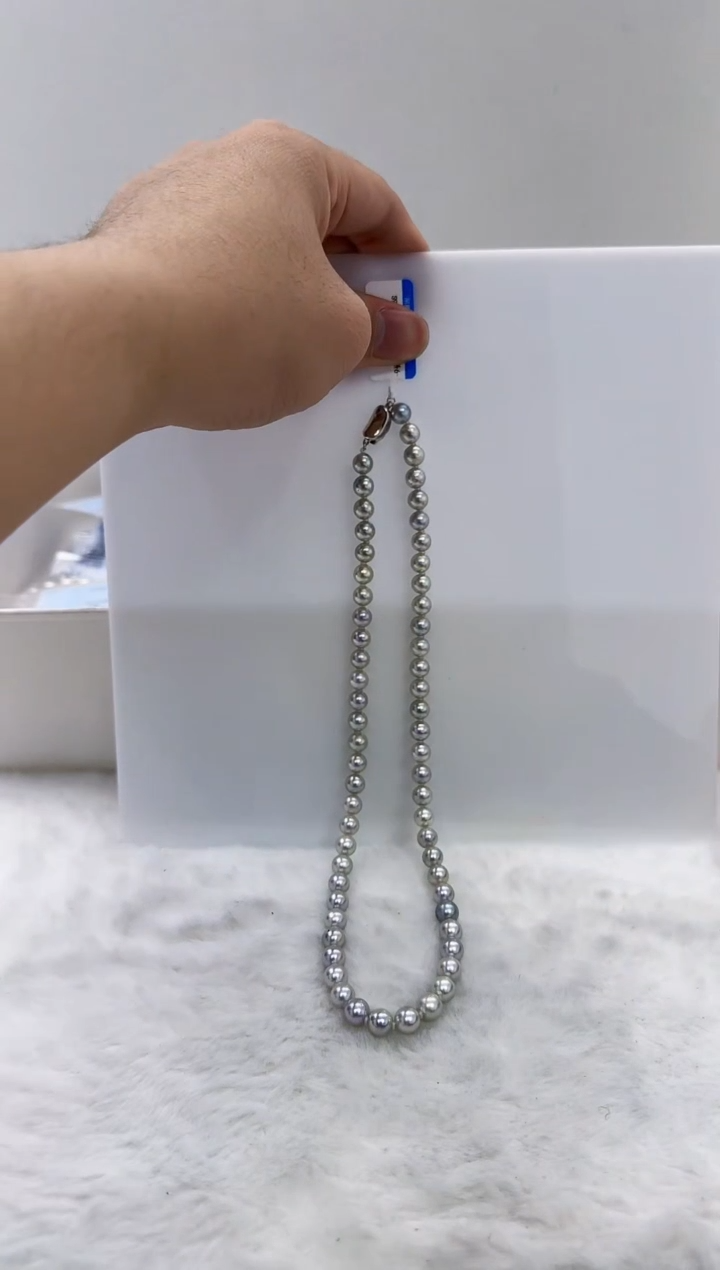 【闪购商品】海水珍珠DA未镶嵌t914 灰珠串6