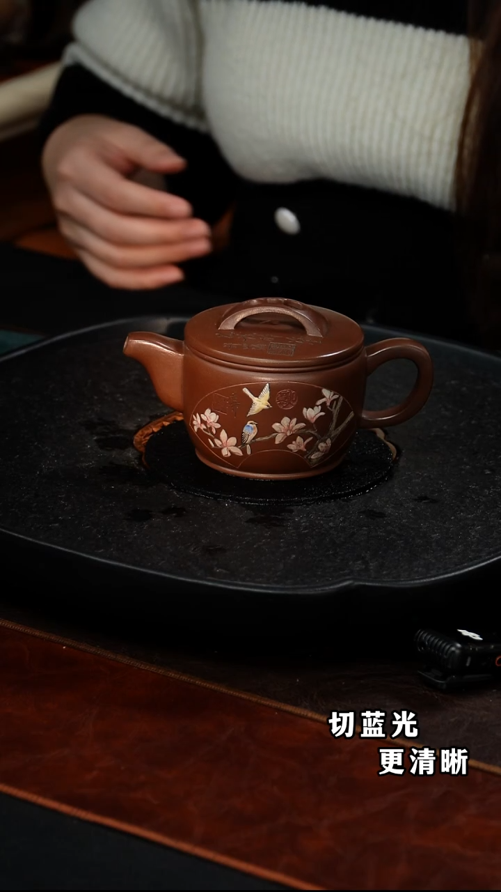 茶壶紫砂丁雪英 汉瓦101 大亨紫泥 240毫升