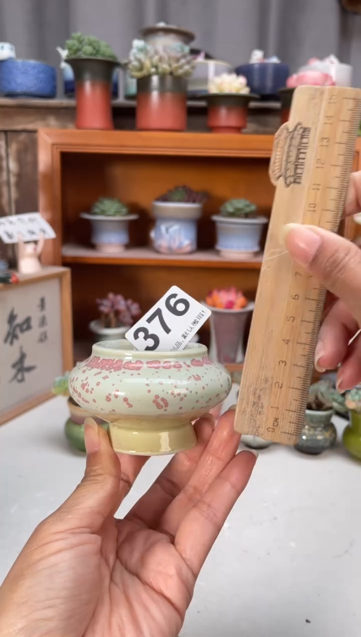 瓷片376知木小芳花盆