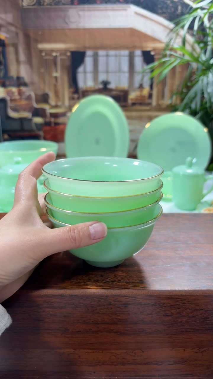 【闪购商品】...4.5英寸玉瓷碗4个口径11.5厘米 