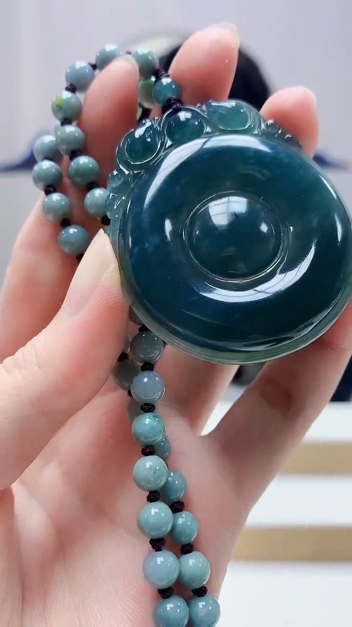 未镶嵌定制翡翠5159zm-毛货赠珠链挂件22