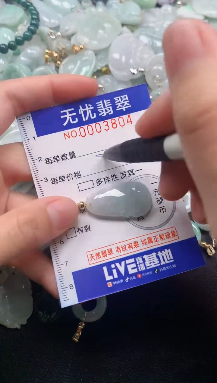 颈饰未镶嵌翡翠3804