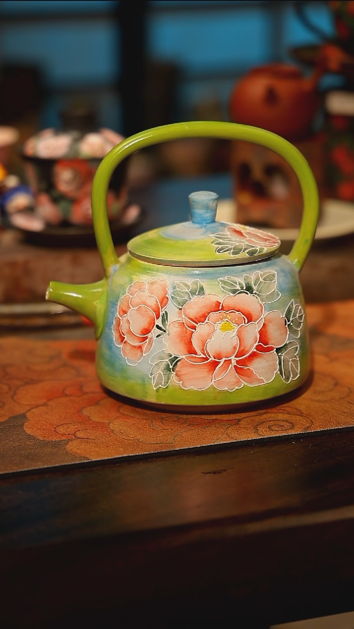 陶瓷景德镇高温釉下彩手工手绘款式