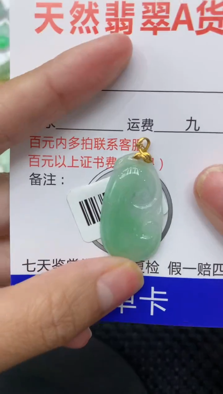 【闪购商品】翡翠颈饰18K金镶嵌111111111