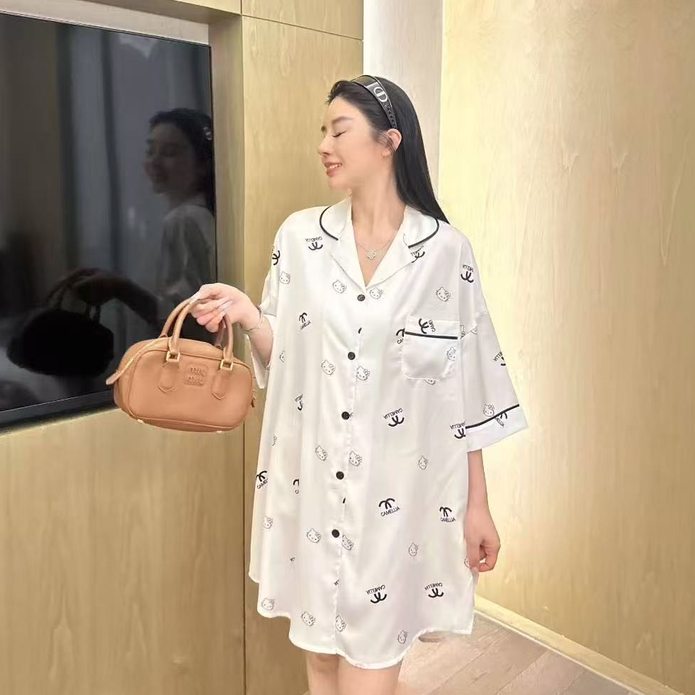 SIEOYJIEA/私迹大榕家大刘eva【香风限定睡裙】女款气质家居服睡衣