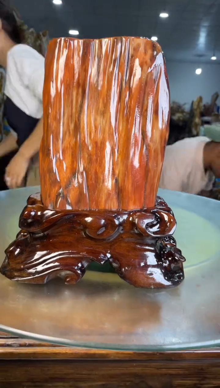 未镶嵌摆件硅化玉22