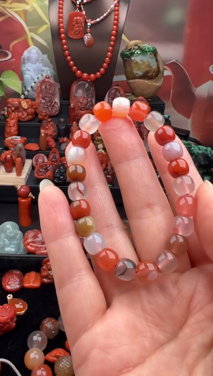 未镶嵌手链南红玛瑙手串