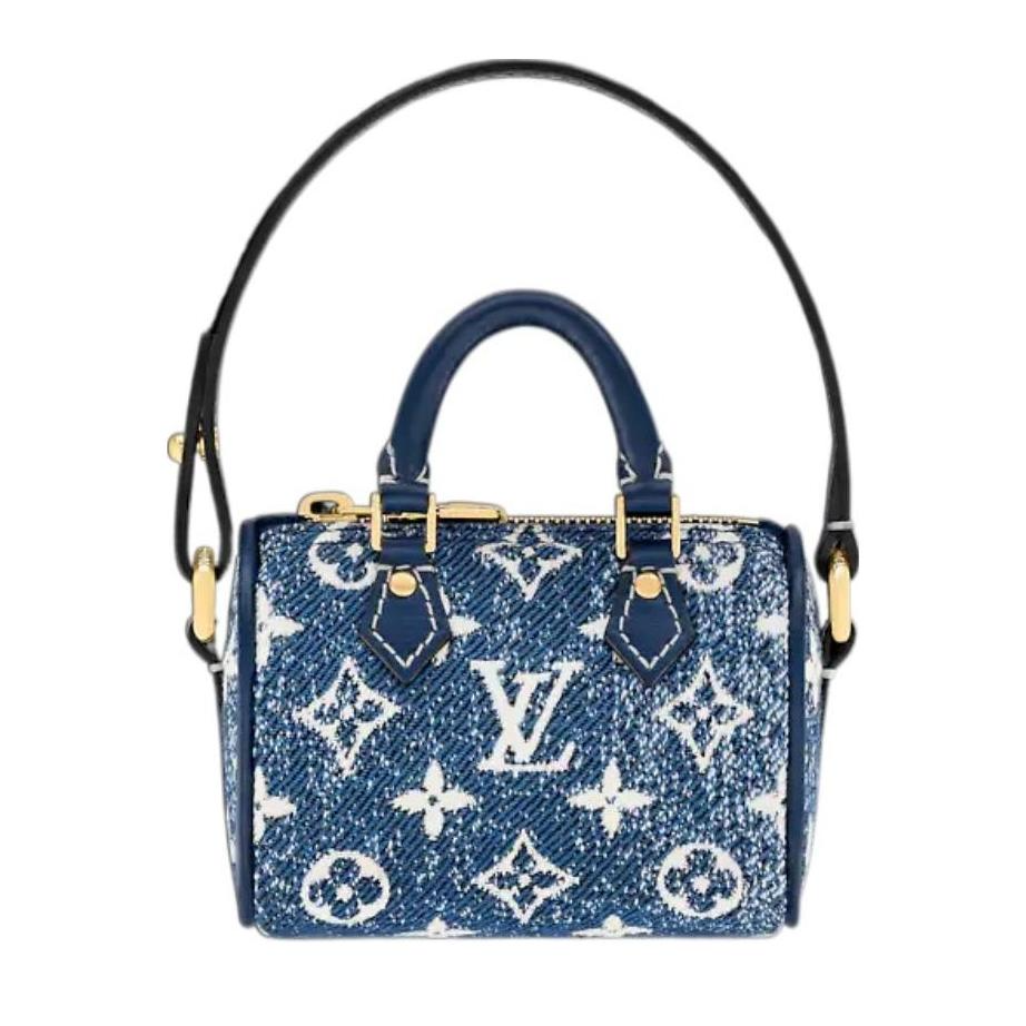 未使用 LouisVuitton/路易威登 MICRO SPEEDY DENIM 迷你包