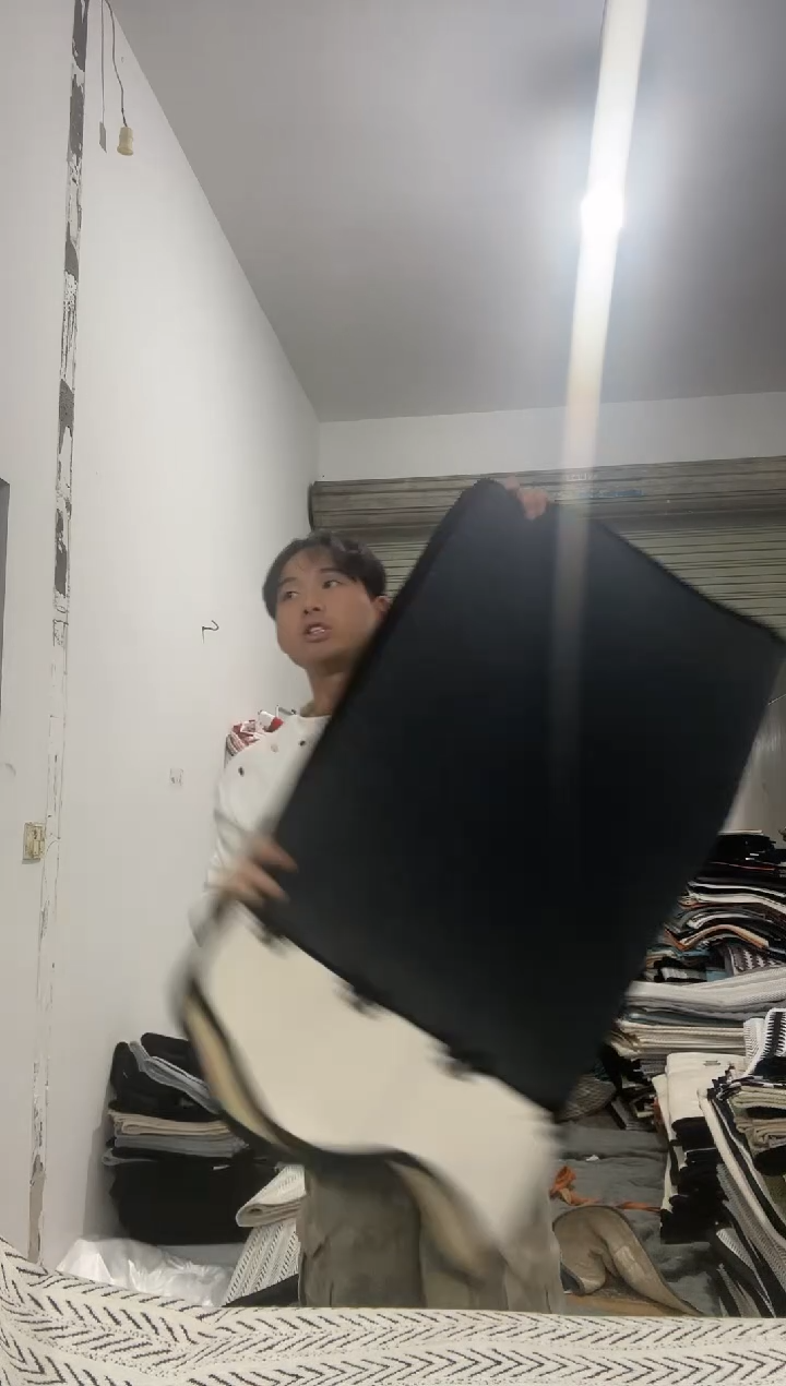 雪尼尔90*260+90*90深灰蝴蝶