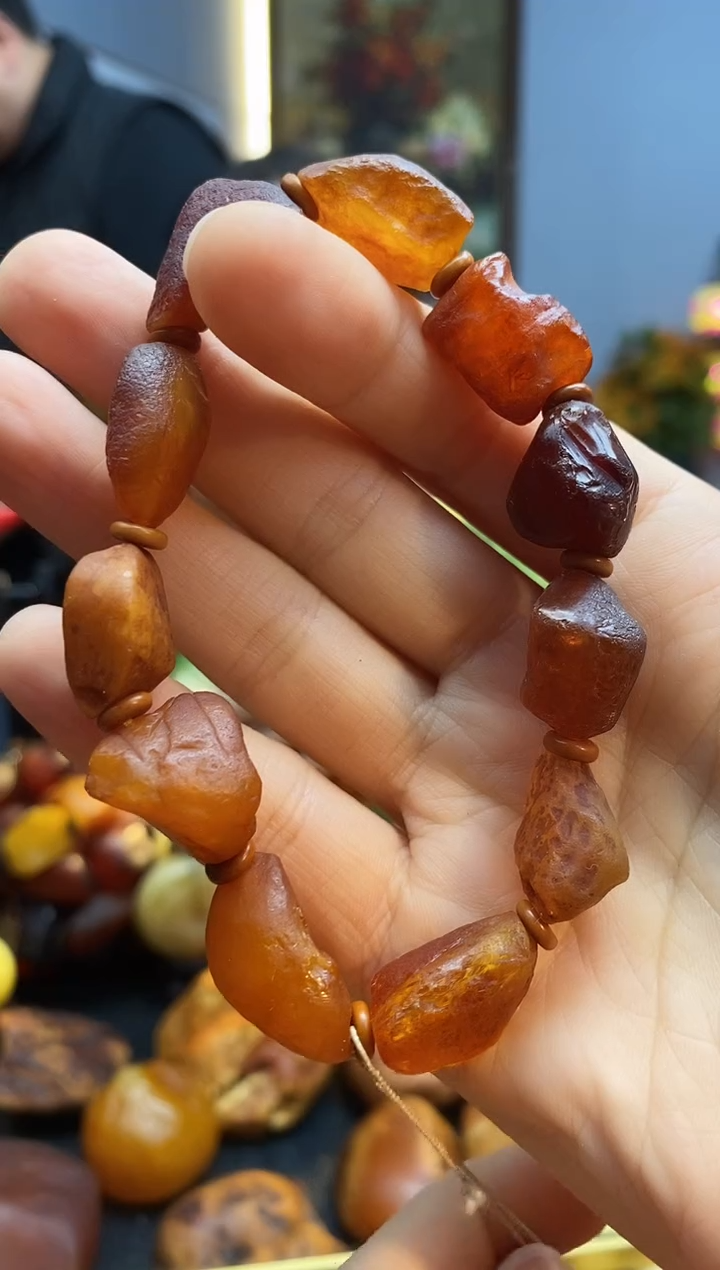手链琥珀未镶嵌手串