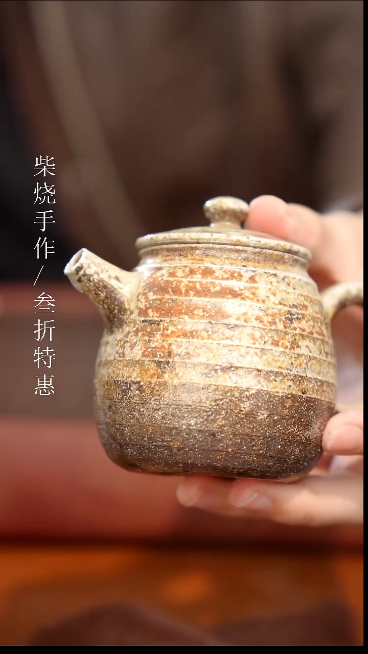 陶瓷奢瓷/瑞寅柴烧茶器（壶）607