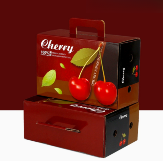 大樱桃手提包装礼品盒空运装2.5KG装车厘子/樱桃礼盒水果礼盒
