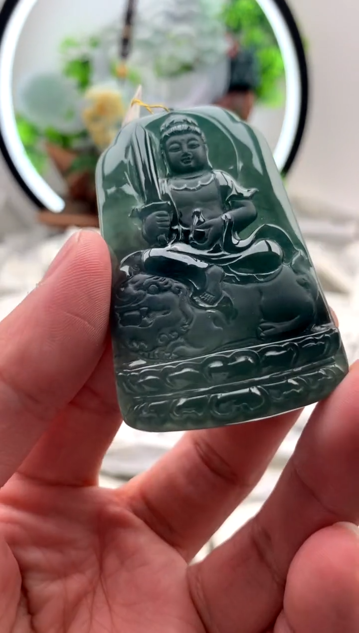 【闪购商品】翡翠颈饰未镶嵌文殊