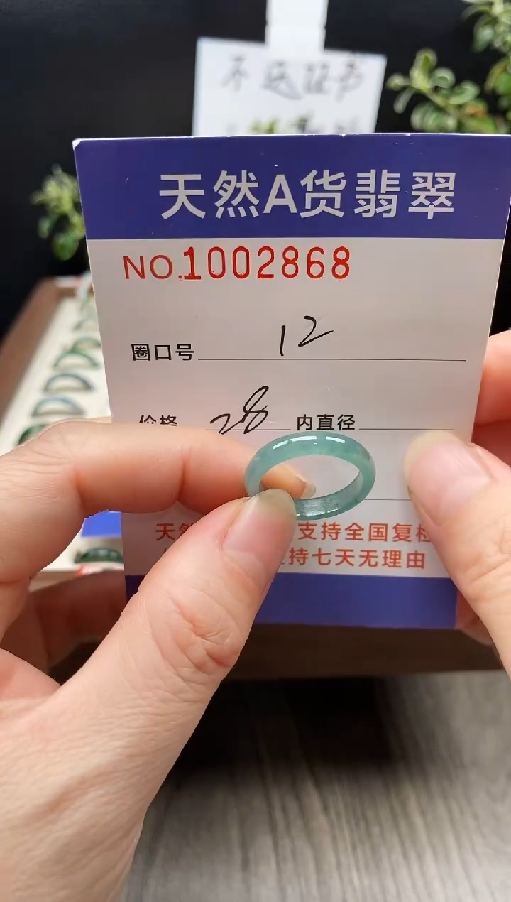 未镶嵌戒指翡翠12#