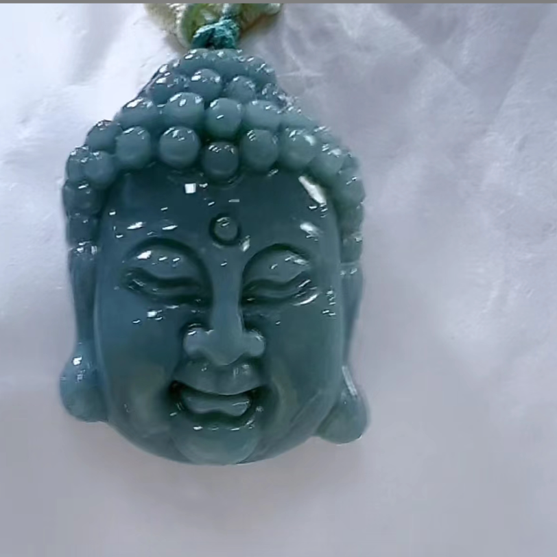 天然翡翠A货佛头吊坠（多样性发货发其一）高30-32厚11-12送绳