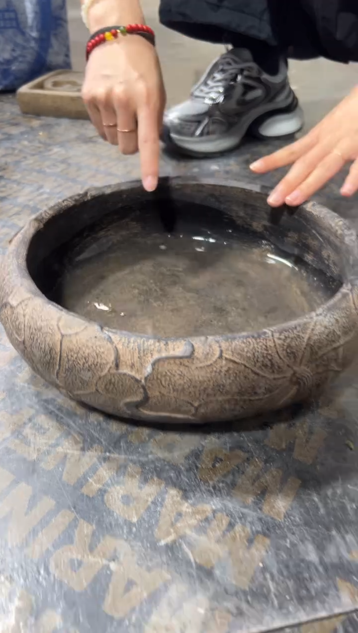 陶土【火山泥】荷韵盆