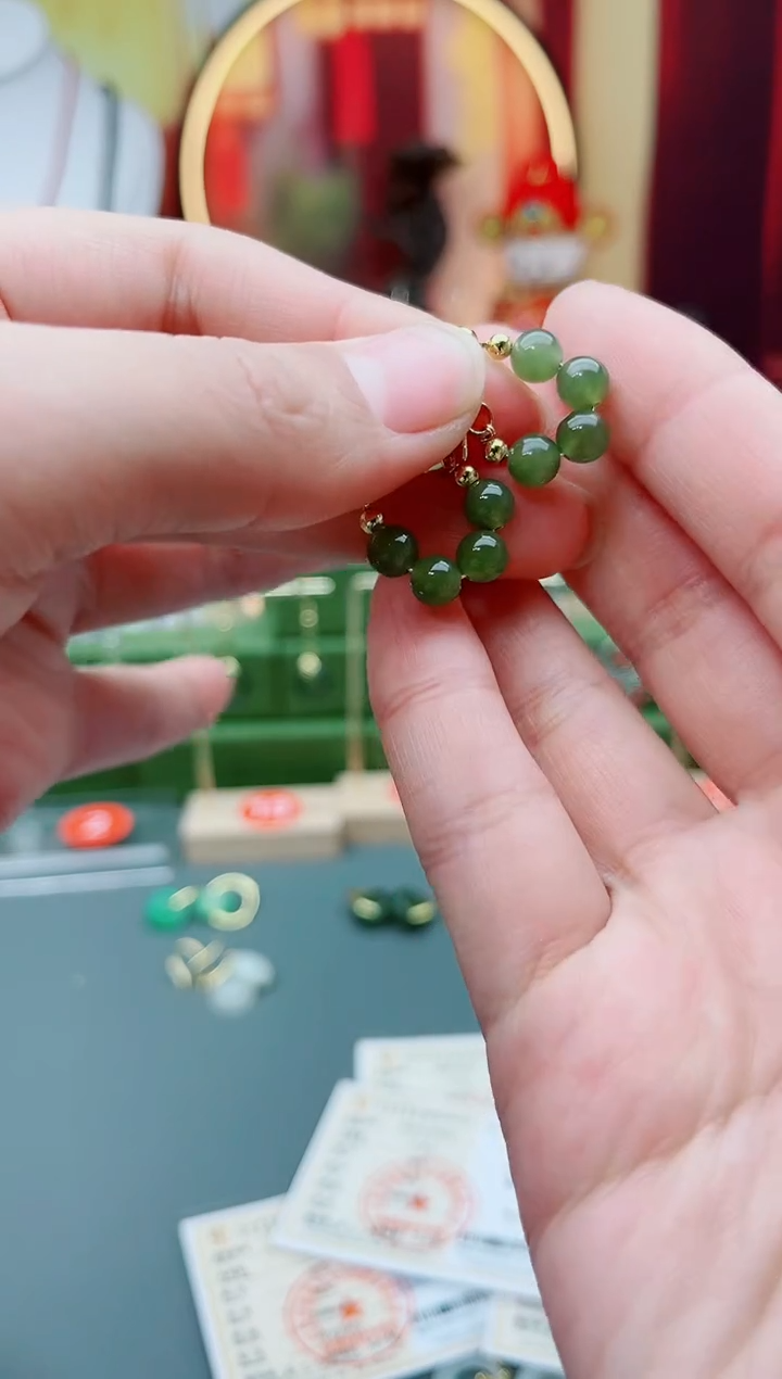 未镶嵌和田玉耳饰碧玉耳包