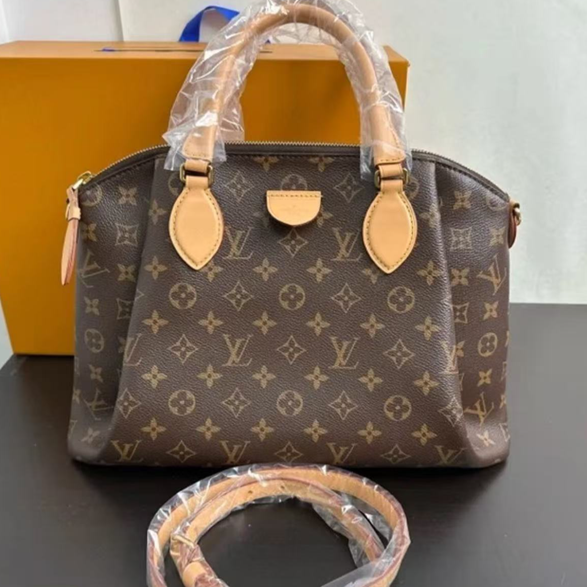 95新 LouisVuitton/路易威登 【安则专属】老花新款中号饺子包