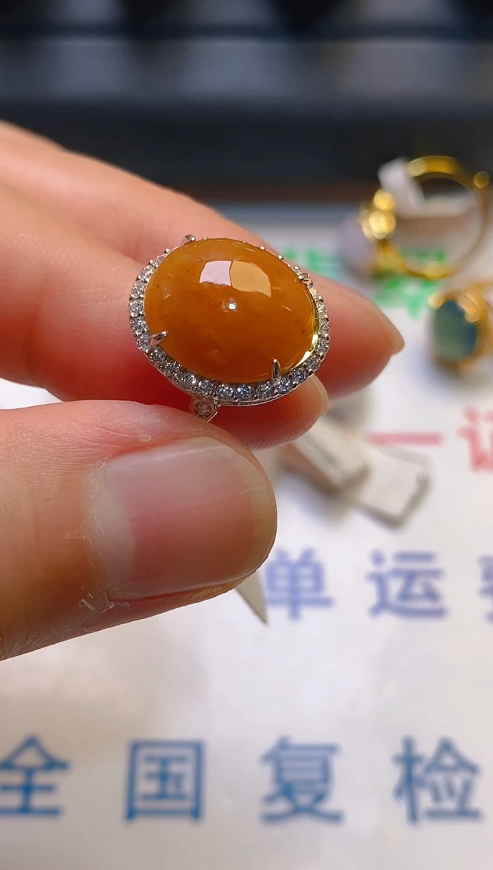 【闪购商品】翡翠耳饰银S925镶嵌天然A货翡翠1