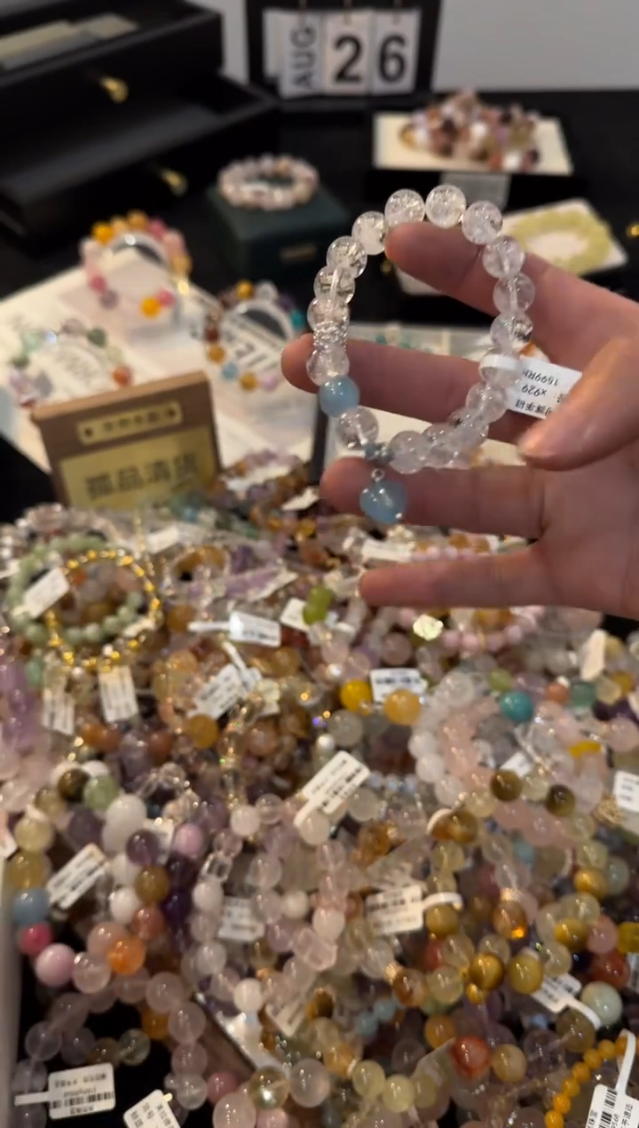 合金手链水晶白阿赛x929